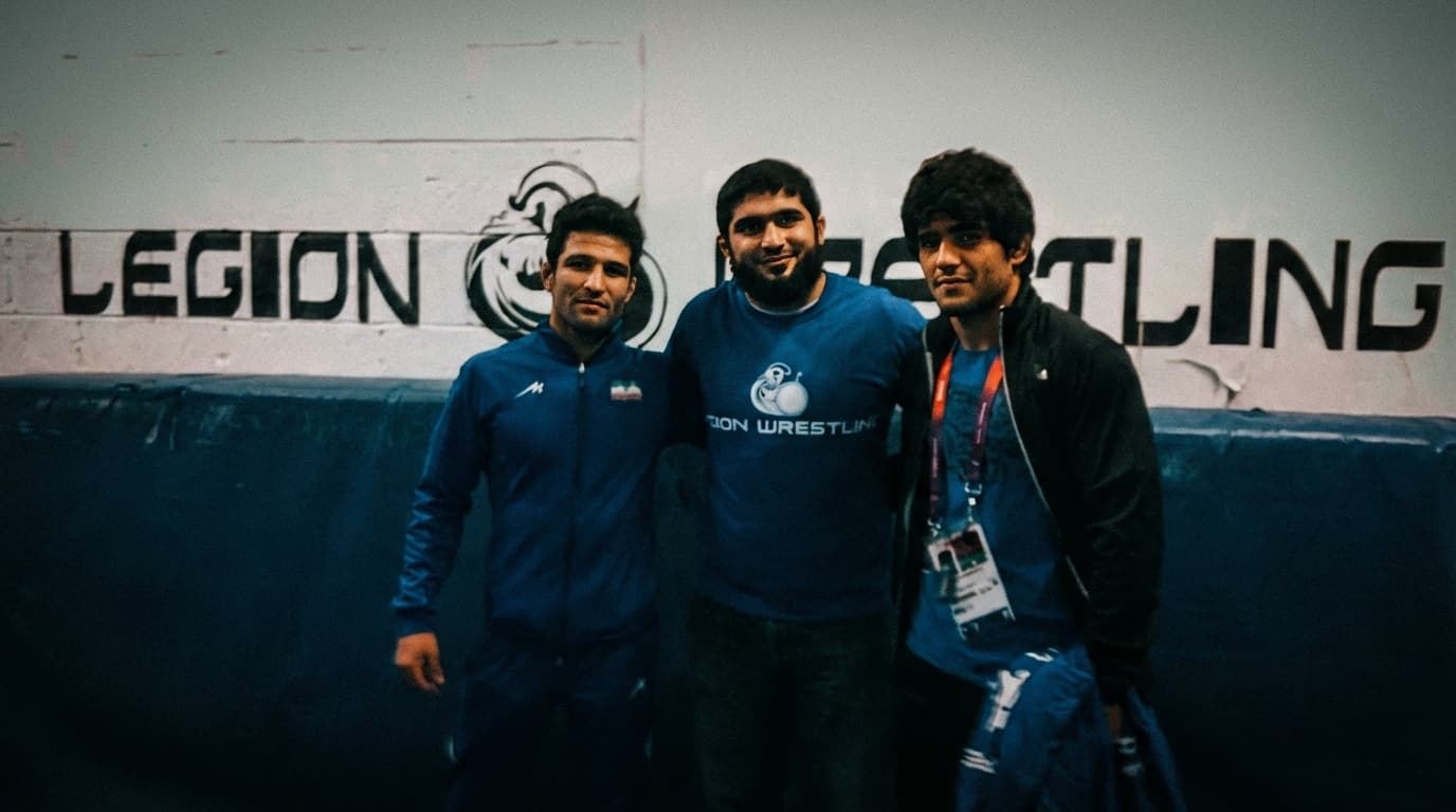 With Iranian National Wrestlers